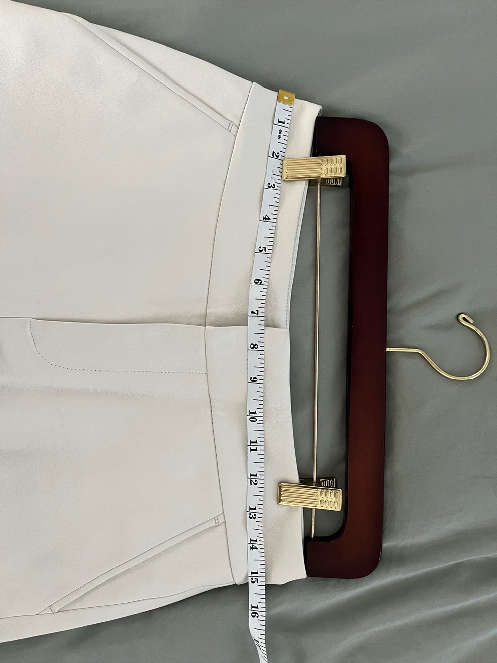 Alice and Olivia CADY White Leather Shorts - Picture 8 of 10